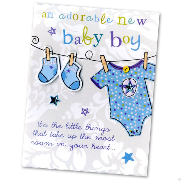 Baby Boy Greetings Card (will vary)