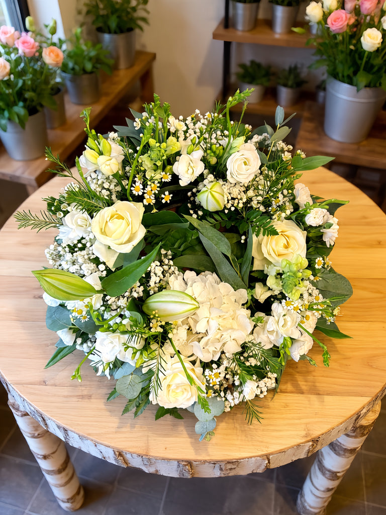 Classic Cream Elegance Wreath