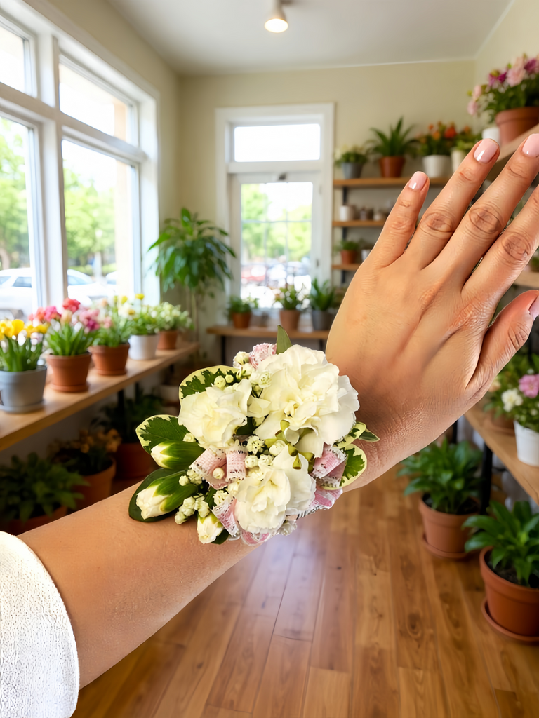 White Fancy Corsage