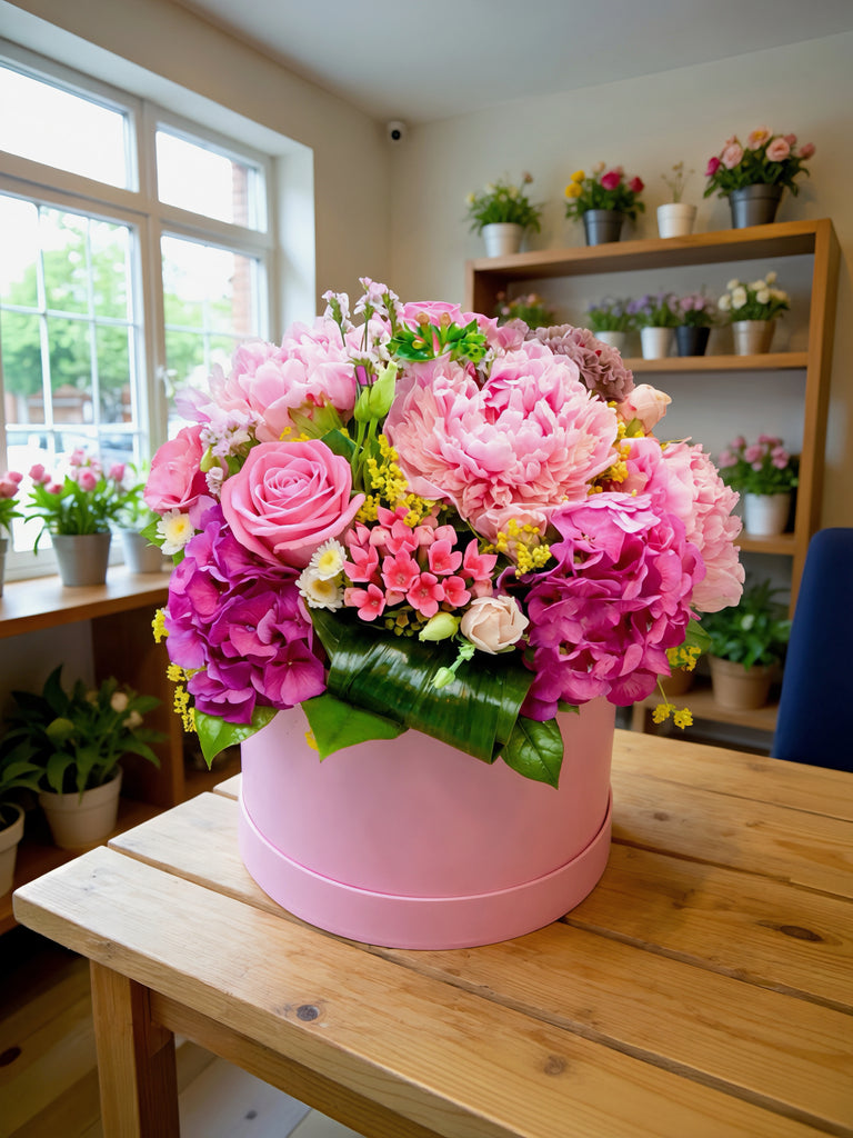Peony Garden Hatbox
