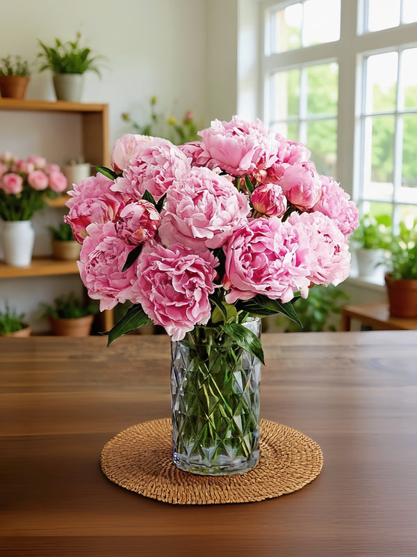 Pink Peony Luxury Vase