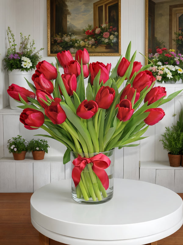 20 Red Tulips