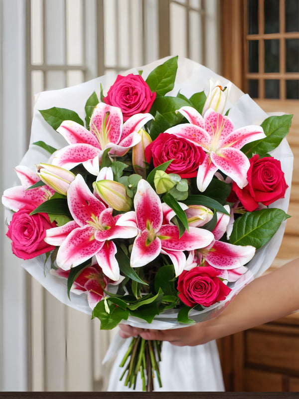 Pink Rose and Lily Classic