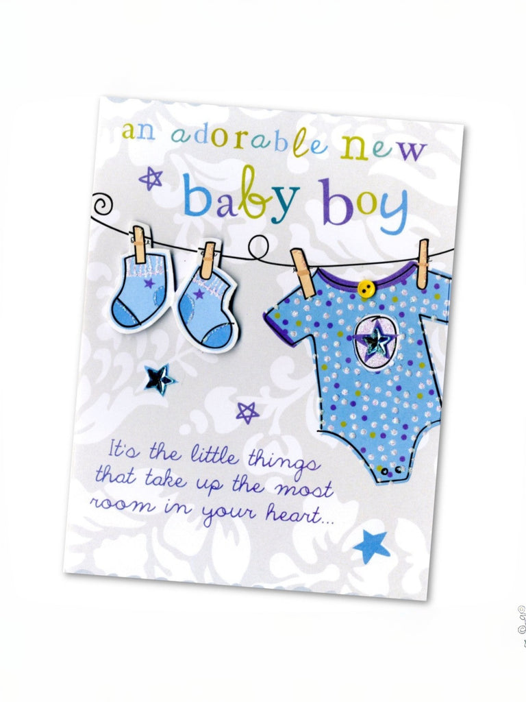 Baby Boy Greetings Card (will vary)