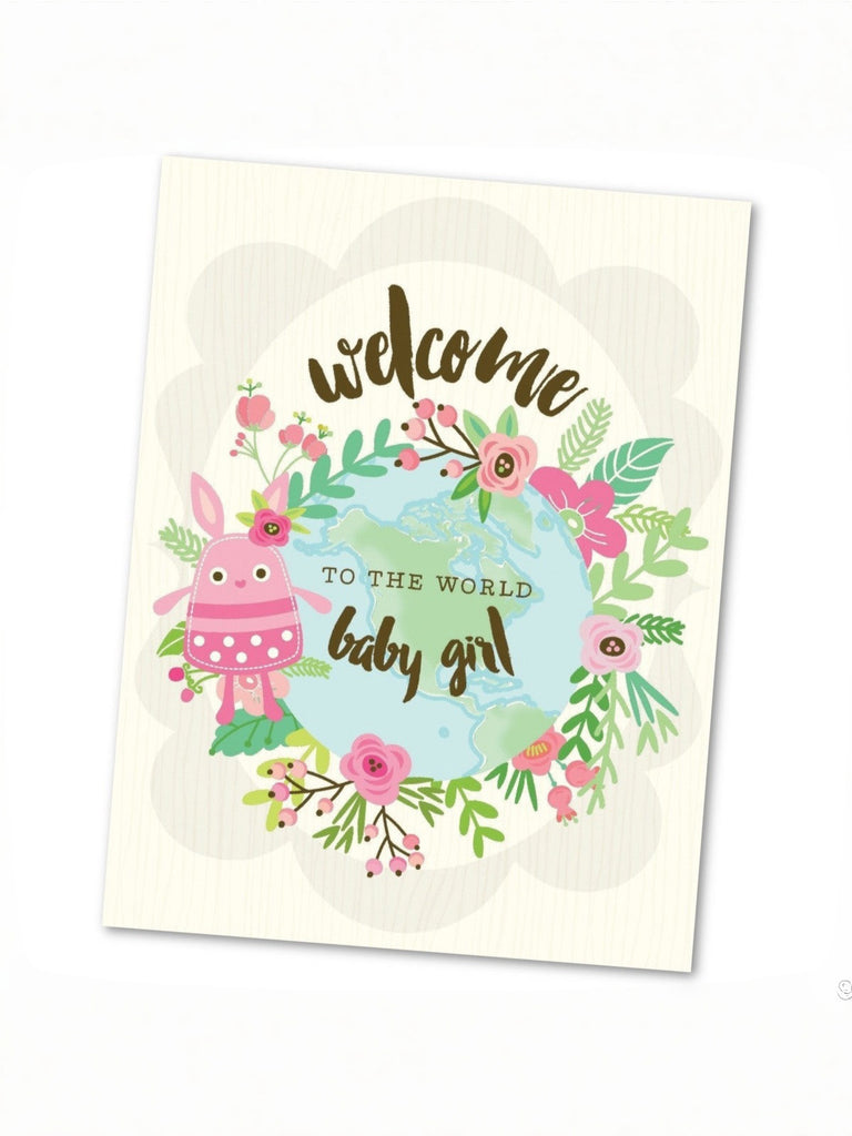 Baby Girl Greetings Card (will vary)