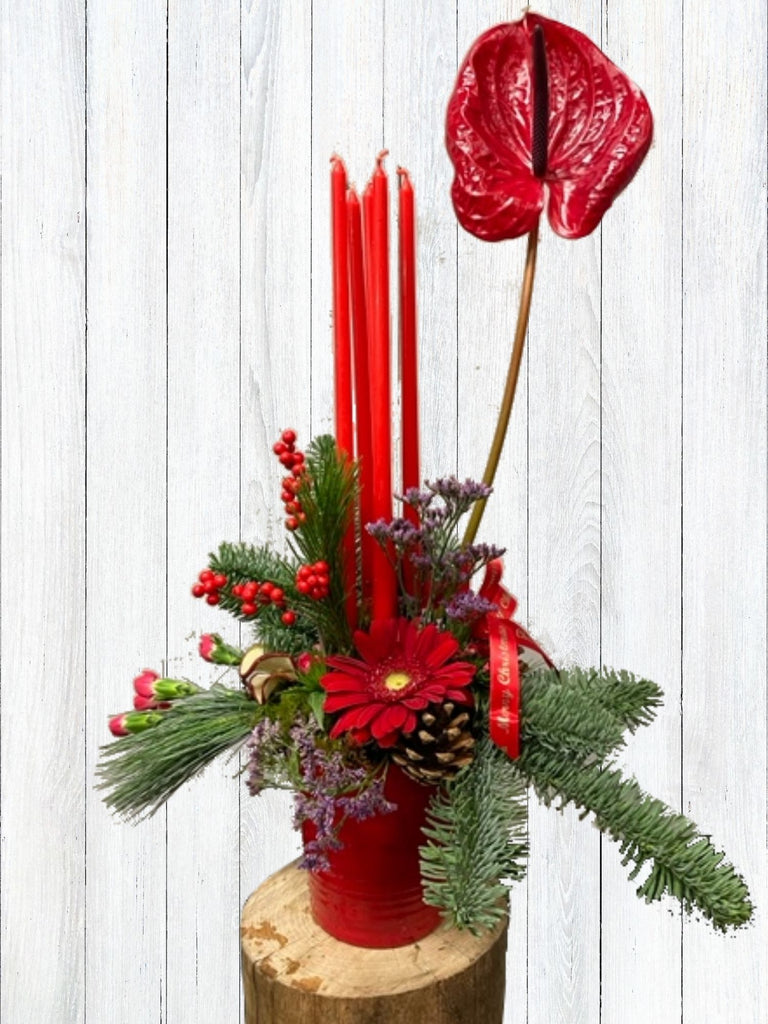 Christmas Candle Centerpiece