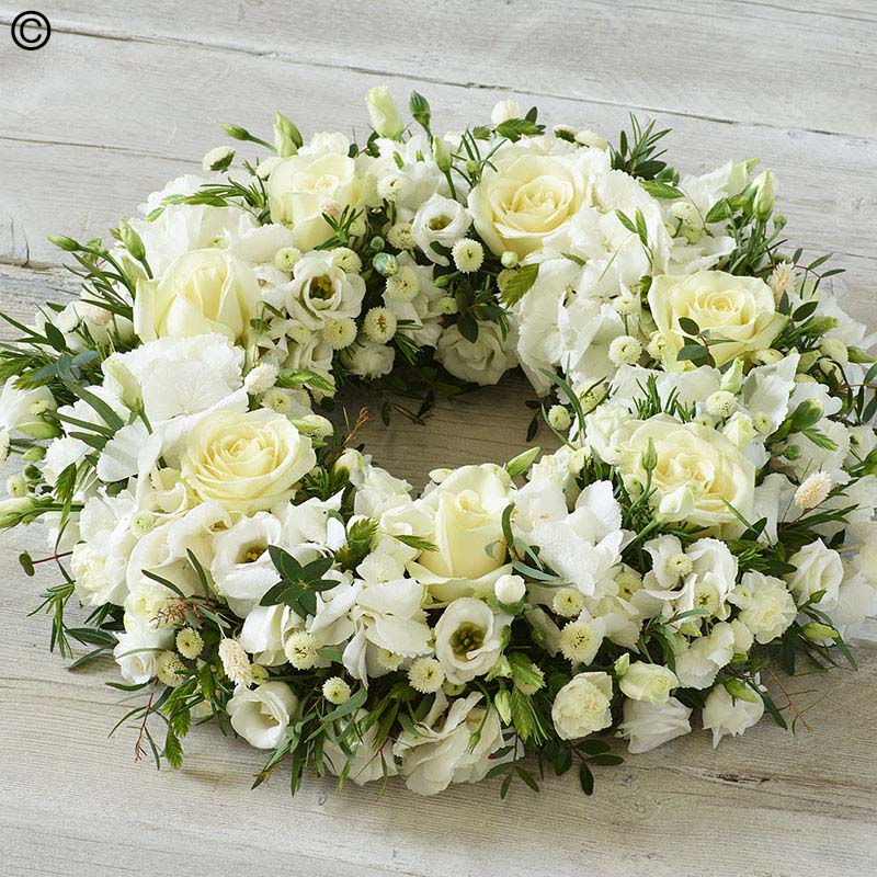 Opulent White Wreath