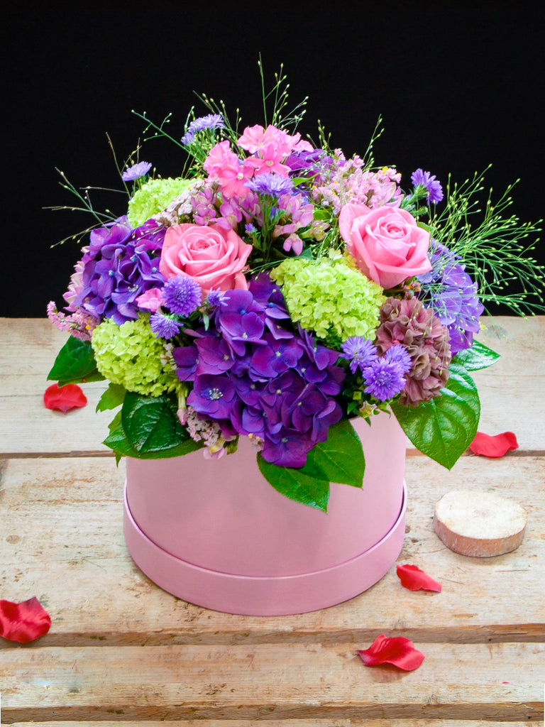 Pink and Purple Hatbox