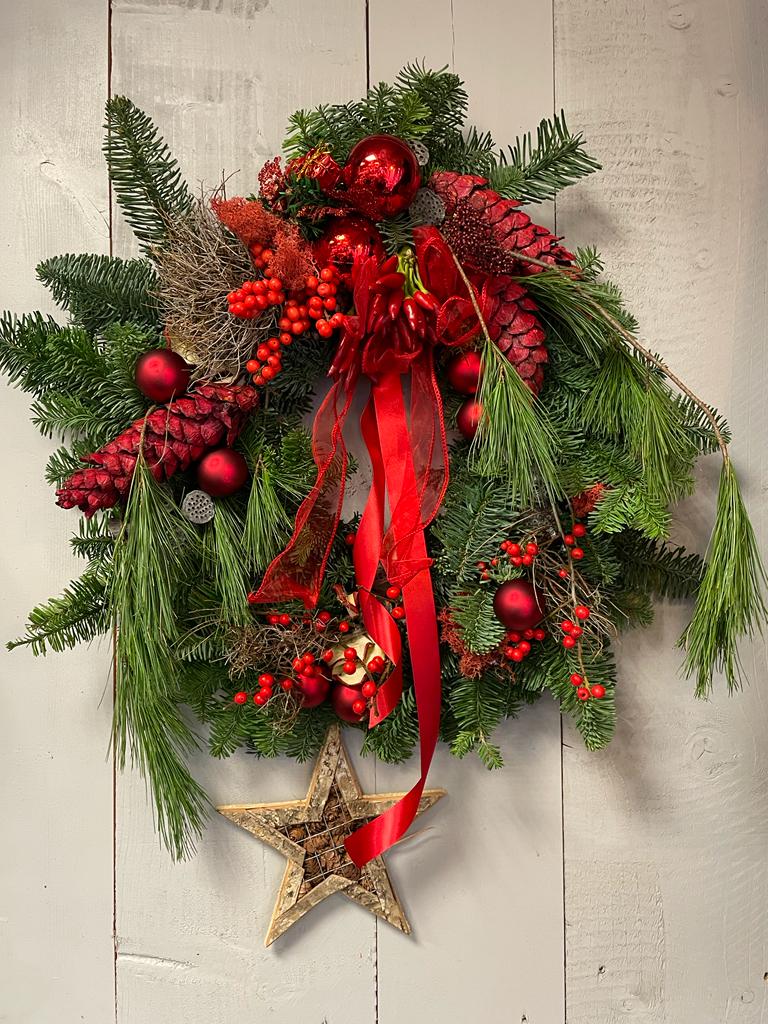 Red Festive Wreath